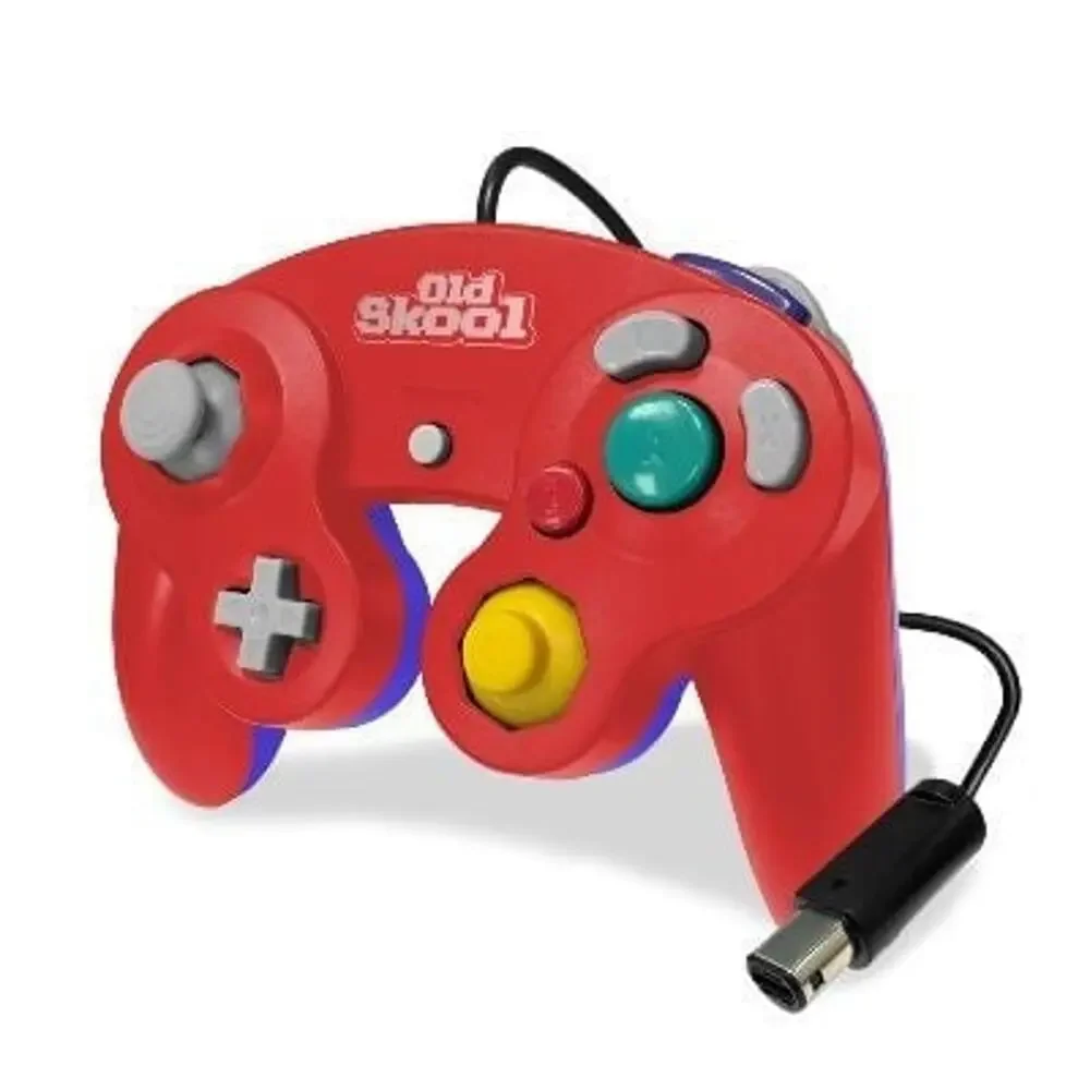 4 Gamecube Controllers - 4 Colors Bundle (NEW), Red Green Orange Pink - Nintendo